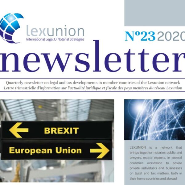 Newsletter 23 4T 2020 Lexunion