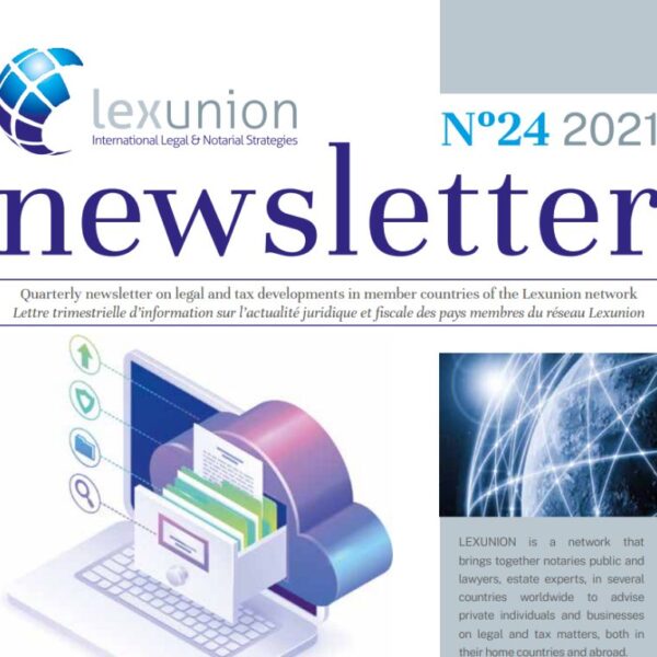 Newsletter 24 1T 2021 Lexunion