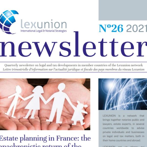 Newsletter 26 3T 2021 Lexunion