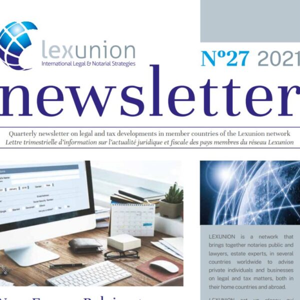 Newsletter 27 4T 2021 Lexunion