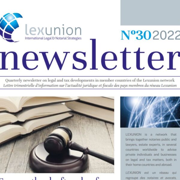 Newsletter 30 3T 2022 Lexunion