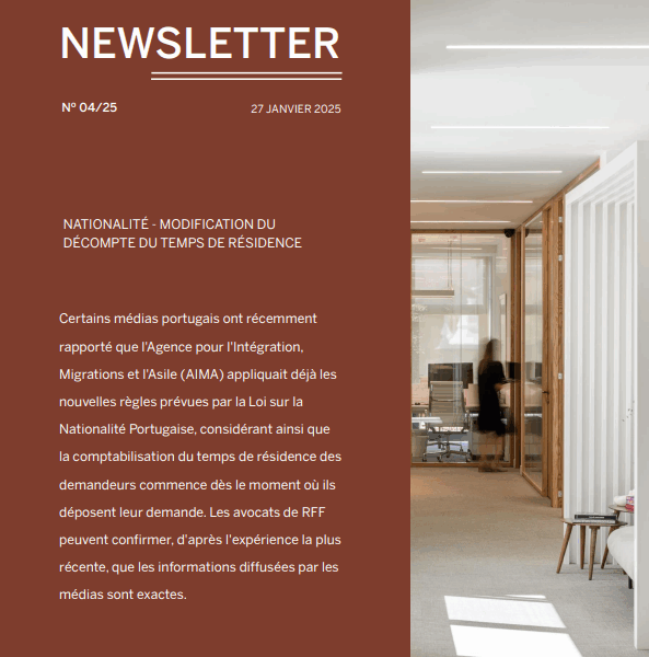 Nationalite Modification du decompte du temps de residence RFF Lawyers Lexunion