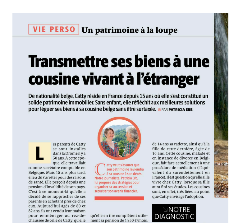 Transmettre ces biens a cousine etranger Groupe Althemis Lexunion